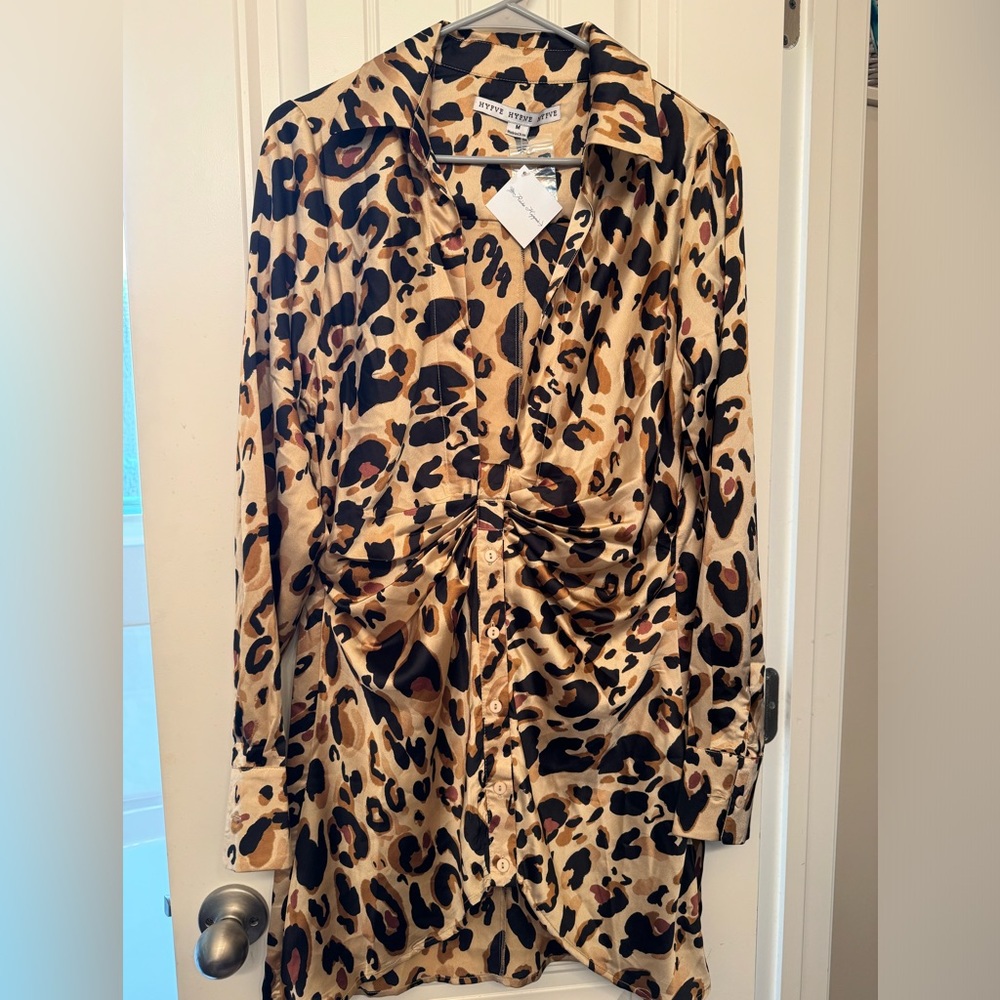 leopard print dress